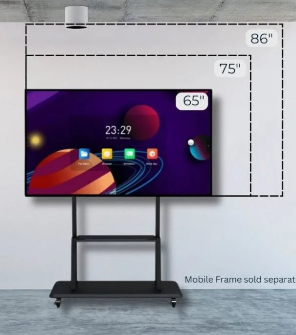 Interactive Touch Operated Whiteboard - 3 Sizes
