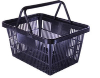 20 Litre Plastic Shopping Basket - 10 Units - 6 Colours