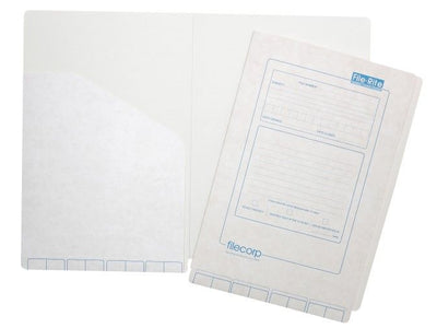 Filecorp Standard Left Pocket File - White Board