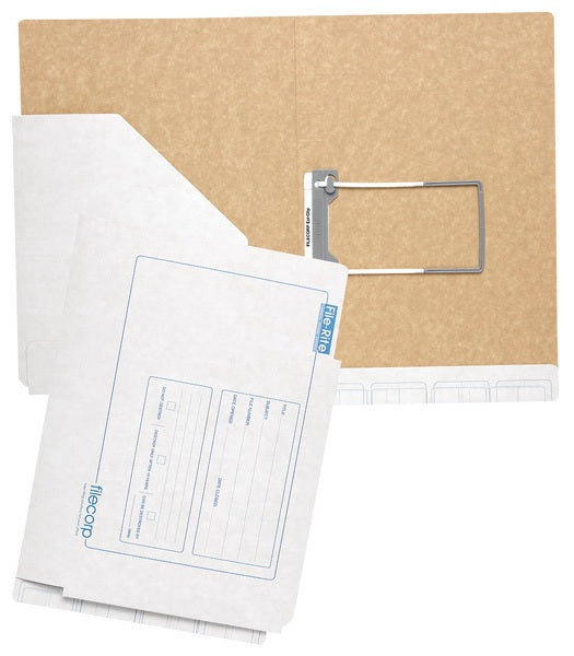 Filecorp Standard Left Pocket File - Brown Board