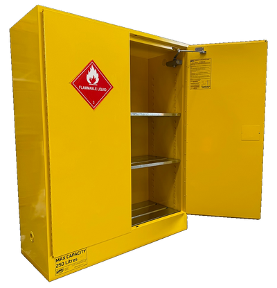 Extra Wide Flammable Liquids Cabinet - 250 Litres