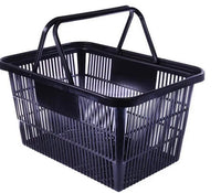 26 Litre Plastic Shopping Basket - 10 Units - 4 Colours