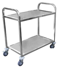 Two Level Stainless Steel Service Trolley - 2 Sizes