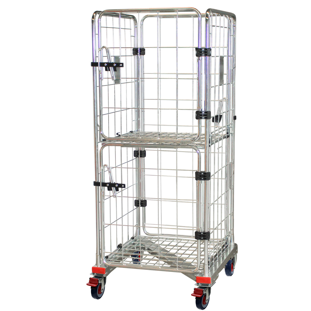 Zinc-Plated Roll Cage with A Base - Office Products Online