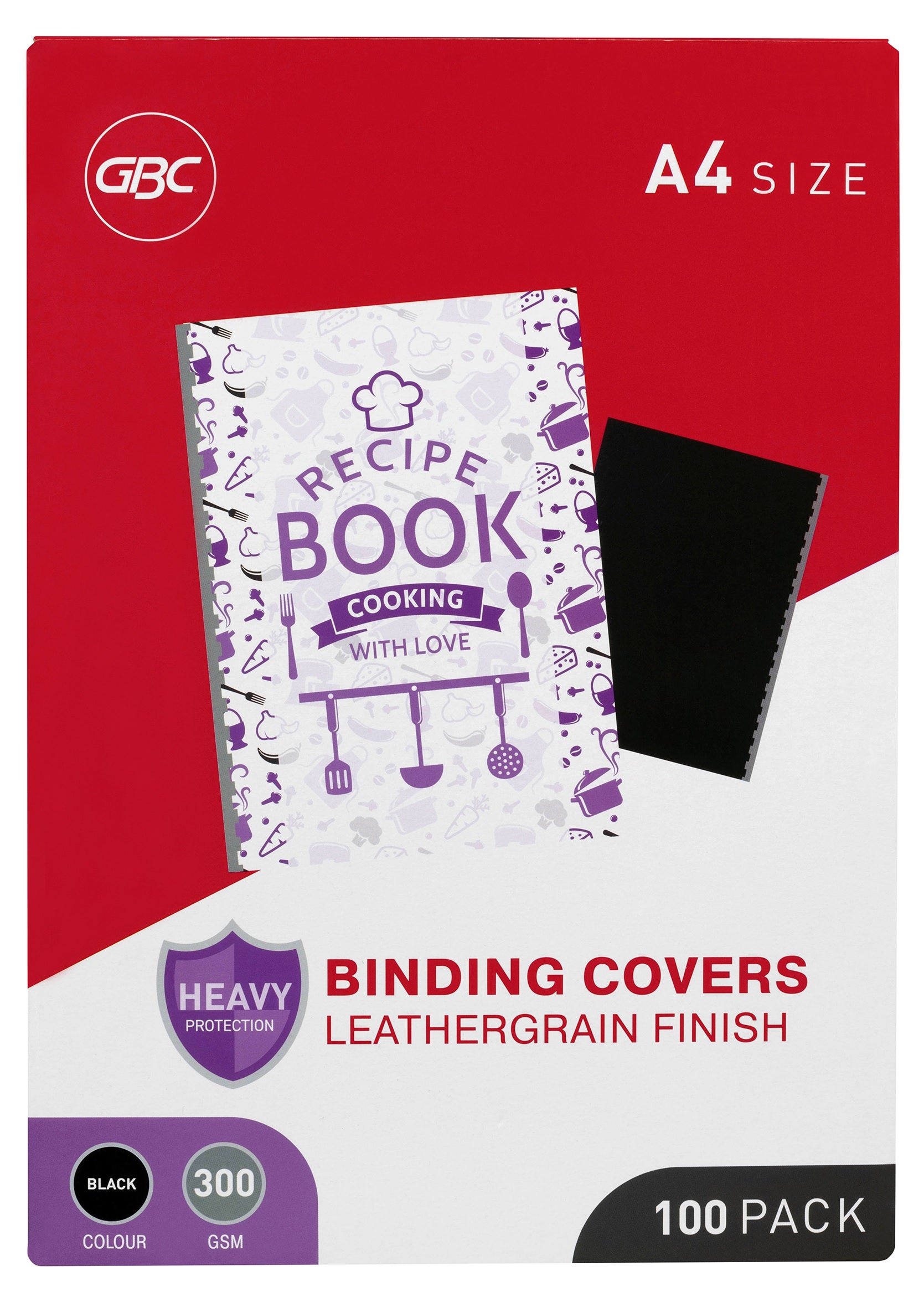 GBC Ibico A4 Leathergrain Binding Covers - 4 Colour Options