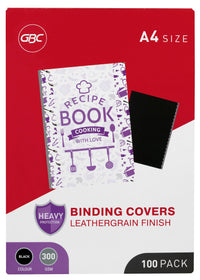 GBC Ibico A4 Leathergrain Binding Covers - 4 Colour Options