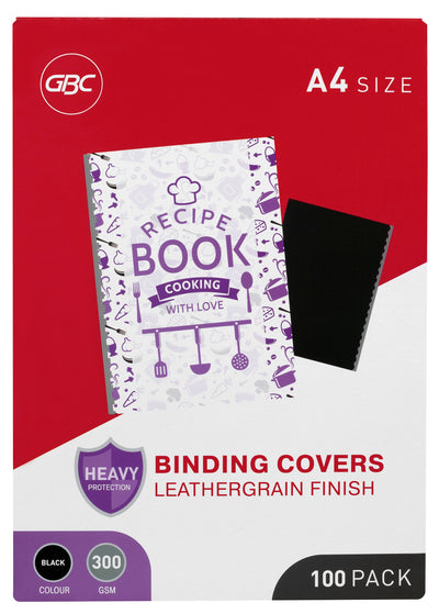 GBC Ibico A4 Leathergrain Binding Covers - 4 Colour Options