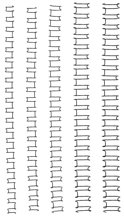 GBC Ibico 21 Loop Wire Binding Coils in Silver - 2 Sizes