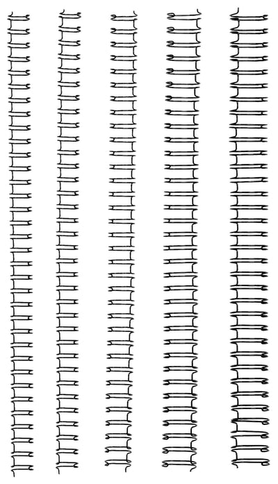 GBC Ibico 34 Loop Wire Binding Coils in Silver - 2 Sizes