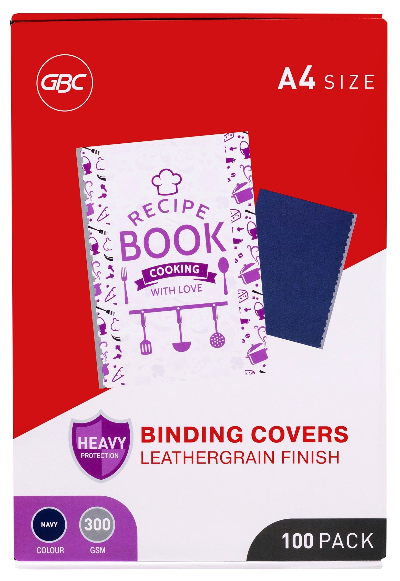 GBC Ibico A4 Leathergrain Binding Covers - 4 Colour Options
