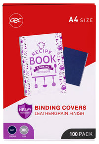 GBC Ibico A4 Leathergrain Binding Covers - 4 Colour Options