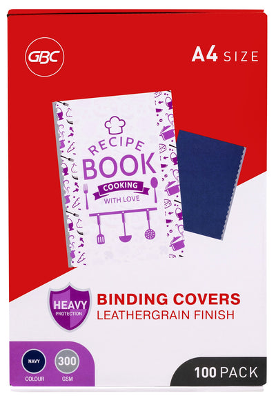GBC Ibico A4 Leathergrain Binding Covers - 4 Colour Options