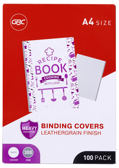 GBC Ibico A4 Leathergrain Binding Covers - 4 Colour Options