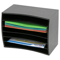 Marbig Wooden Desktop 6 Tier Filing Unit