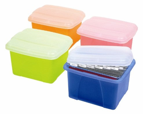Marbig Plastic Suspension File Box with Lid