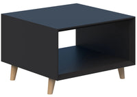 Oslo Box Coffee Table in Black Velvet - 3 Sizes