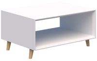 Oslo Box Coffee Table in White - 3 Sizes