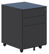 Accent 3 Drawer Standard Steel Desk Mobile - Locking