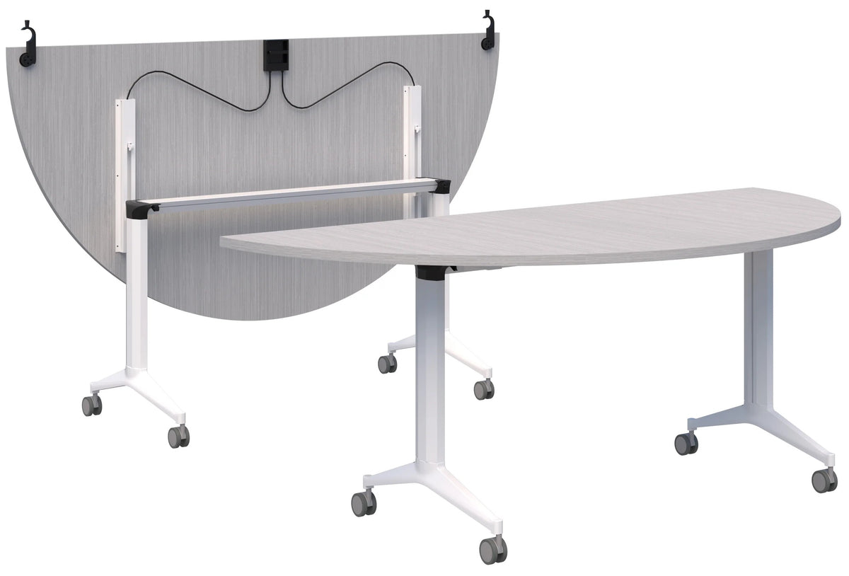 Boost Flip Table with Semi-circle Top - Office Products Online