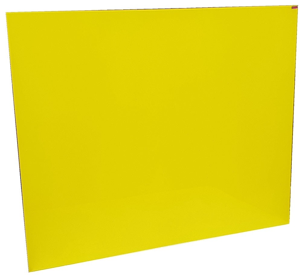 PROWITE Glass Writing Board with Gloss Back - 2 Sizes and 5 Colours