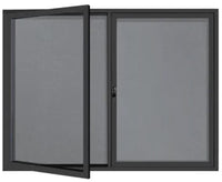 PROWITE Lockable Notice Board - 1200mm x 1200mm