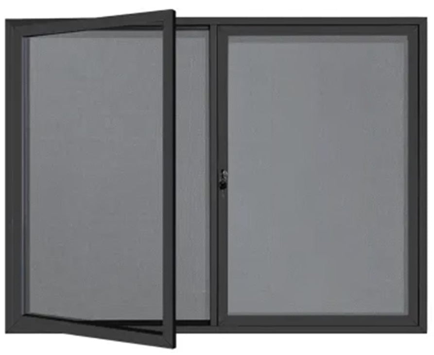 PROWITE Lockable Notice Board - 1200mm x 1200mm