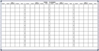 PROWITE School Term Planner Whiteboard - 4 Terms - 5 Sizes