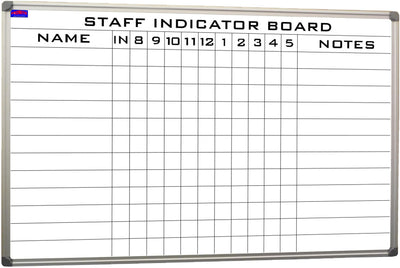 PROWITE Staff Indicator Whiteboard - 4 Sizes