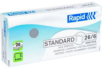 Rapid 26/6 Staples - Box of 5000 - 5 Boxes