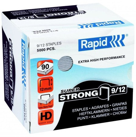 Rapid 9/12 Staples - Box of 5000