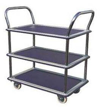 Large Pressed Steel Shelf Trolley - 2 & 3 Levels