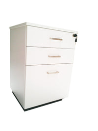 Accord Desk Mobiles - 3 & 4 Drawer - 3 Colours — Accord 3 Drawer Desk Mobile   White