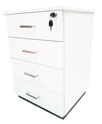 Accord Desk Mobiles - 3 & 4 Drawer - 3 Colours — Accord 4 Drawer Desk Mobile   White1