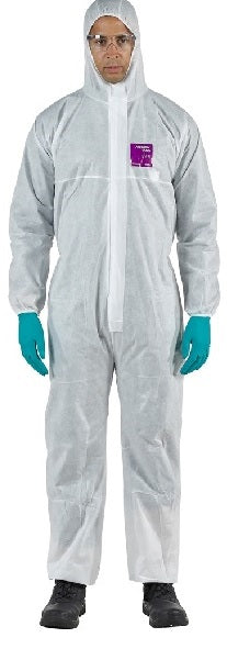 AlphaTec 1500 SMS White Coveralls - Pack of 40 - 2 Sizes