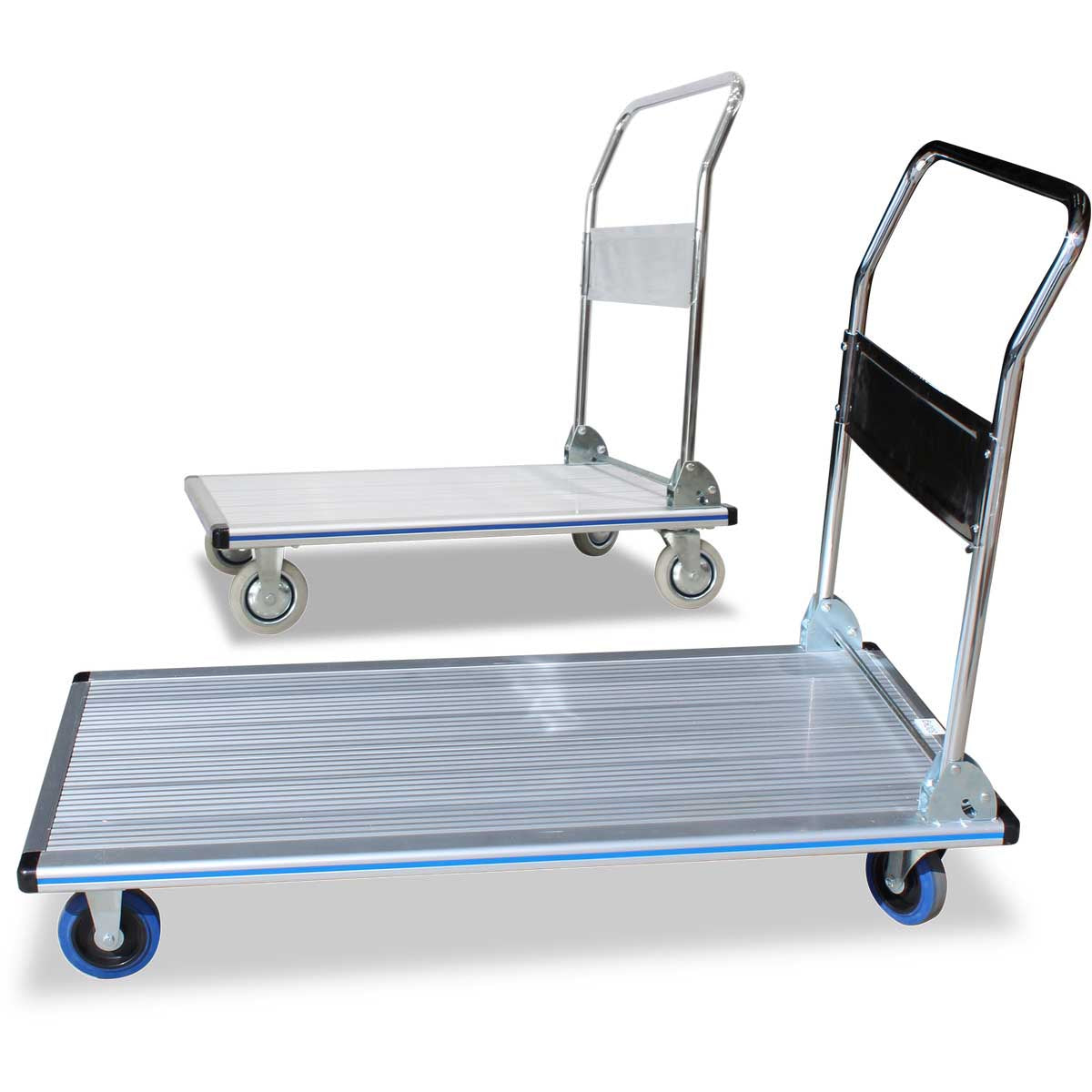 Aluminium Platform Trolley with Fold-down Handle