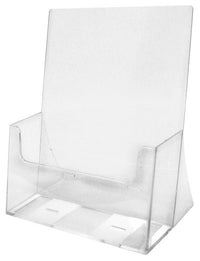 A4 Single Pocket Free Standing Brochure Holder - Extra Capacity