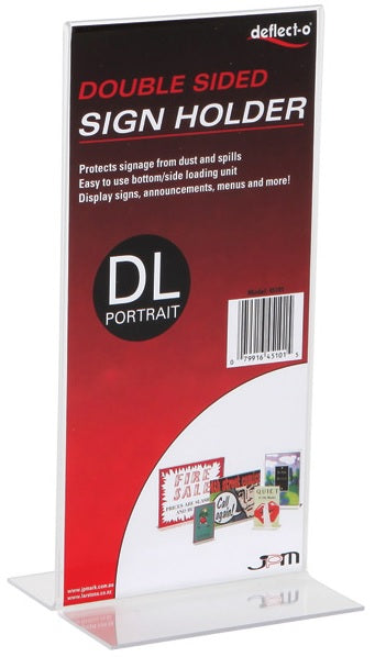 DLE Upright Double Sided Portrait Menu/Sign Holder