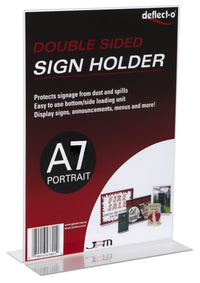 A7 Upright Double Sided Portrait Menu/Sign Holder