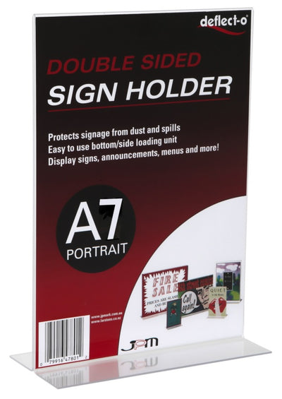 A7 Upright Double Sided Portrait Menu/Sign Holder