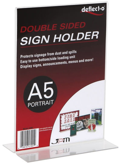 A5 Upright Double Sided Portrait Menu/Sign Holder