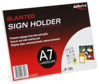 A7 Slanted Single Sided Landscape Menu/Sign Holder