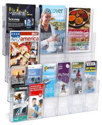 A4/DLE Lit Loc Wall Mounting Brochure Holder Kits - 6x A4/12x DLE Pockets