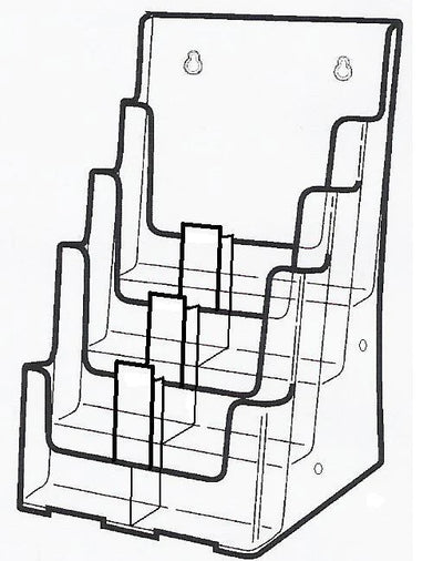 One A4/6 DLE Multi Pocket Combination Brochure Holders