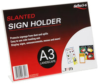 A3 Slanted Single Sided Landscape Menu-Sign Holder
