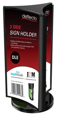 DLE 3 Sided Rotating Sign Holder