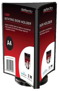 A4 3 Sided Rotating Sign Holder