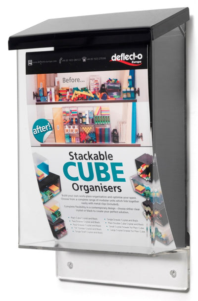 A5 Wall Mounting Outdoor Brochure Holder with Flip Lid