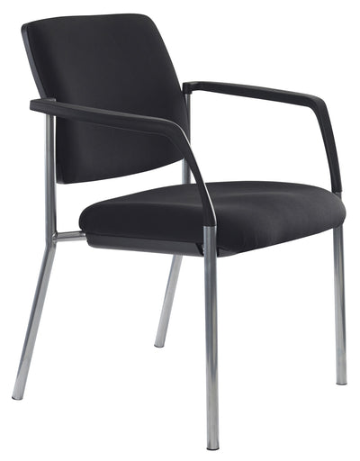 Buro Lindis 4-Leg Visitor Chair with Armrests - 3 Fabric Options
