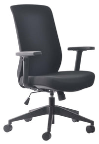 Buro Mondo Gene Chair with Fabric Back - 4 Colour Options