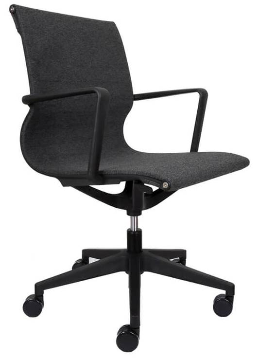 Buro Diablo Midback Chair in Charcoal Fabric Mesh
